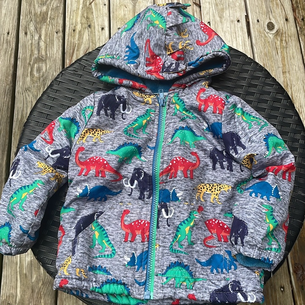 Mick Mack  Dinosaur Print Jacket Size 2T
